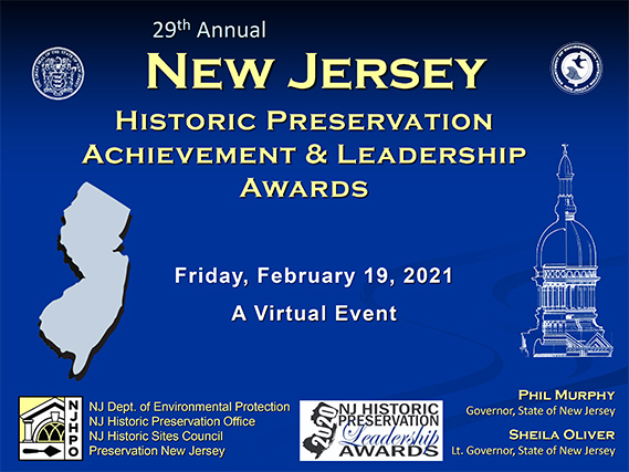 28th Annual New Jersey Historic Preservation Awards graphic